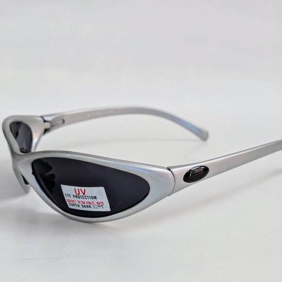 NWT Vintage 90's PC Oval Sporty Sunglasses (S. White) - Picture 3 of 5